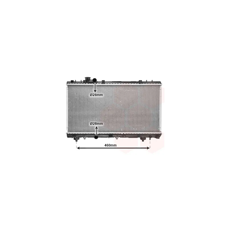 Radiateur, refroidissement du moteur VAN WEZEL 53002230