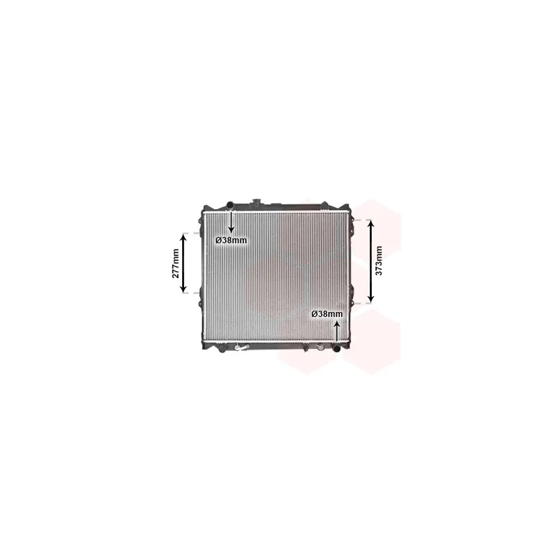 Radiateur, refroidissement du moteur VAN WEZEL 53002249