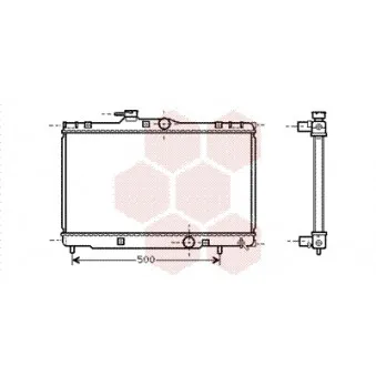 Radiateur, refroidissement du moteur VAN WEZEL