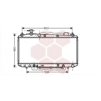 Radiateur, refroidissement du moteur VAN WEZEL