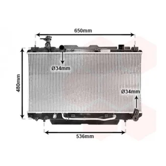 Radiateur, refroidissement du moteur VAN WEZEL