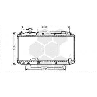 Radiateur, refroidissement du moteur VAN WEZEL