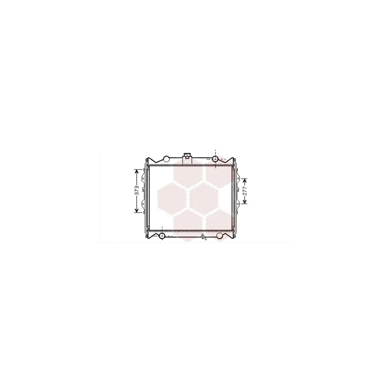 Radiateur, refroidissement du moteur VAN WEZEL 53002310