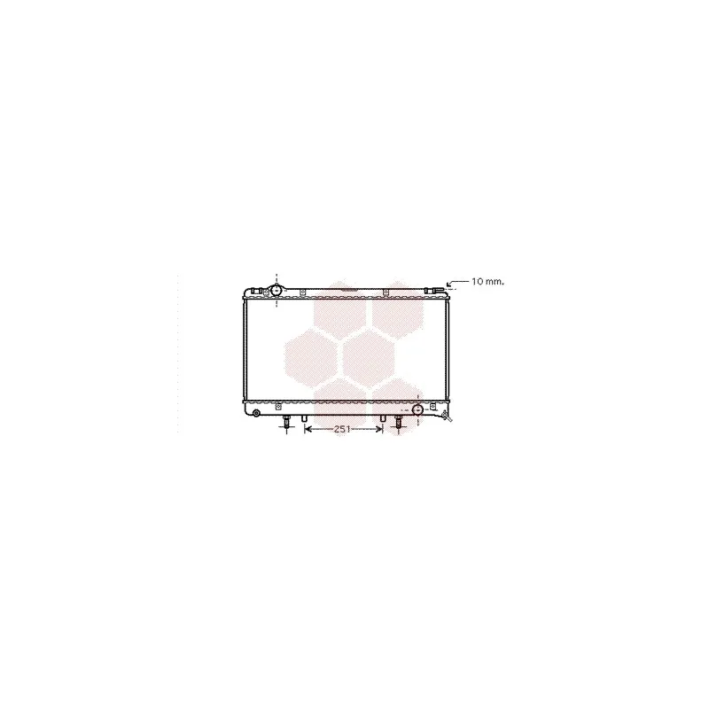 Radiateur, refroidissement du moteur VAN WEZEL 53002314