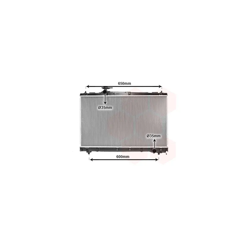 Radiateur, refroidissement du moteur VAN WEZEL 53002331