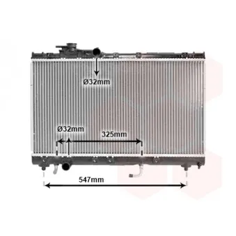 Radiateur, refroidissement du moteur VAN WEZEL 53002350