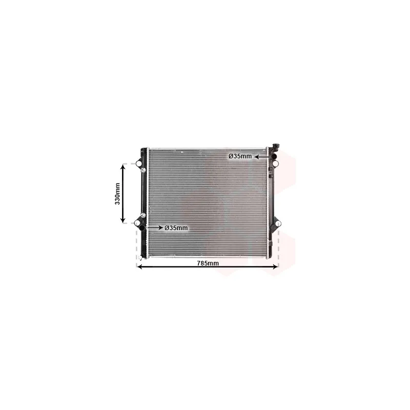 Radiateur, refroidissement du moteur VAN WEZEL 53002367