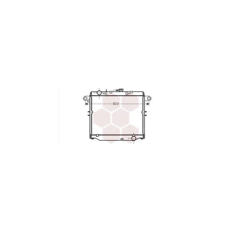 Radiateur, refroidissement du moteur VAN WEZEL 53002379