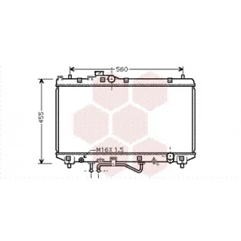 Radiateur, refroidissement du moteur VAN WEZEL 53002453