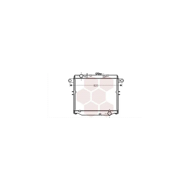 Radiateur, refroidissement du moteur VAN WEZEL 53002477
