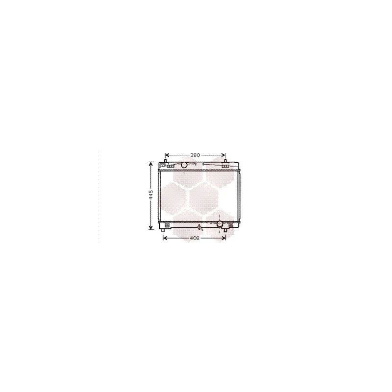 Radiateur, refroidissement du moteur VAN WEZEL 53002482