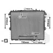 Radiateur, refroidissement du moteur VAN WEZEL 53002496 - Visuel 1