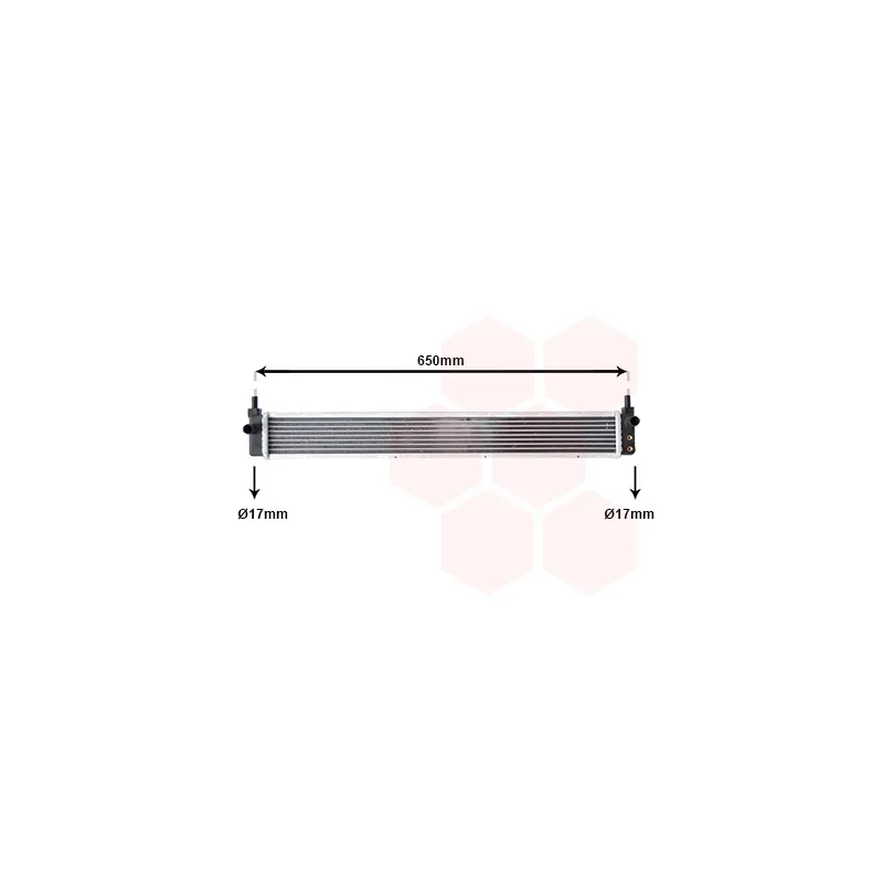 Radiateur, refroidissement du moteur VAN WEZEL 53002602