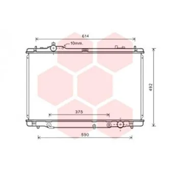 Radiateur, refroidissement du moteur VAN WEZEL