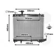 Radiateur, refroidissement du moteur VAN WEZEL 53002663 - Visuel 1