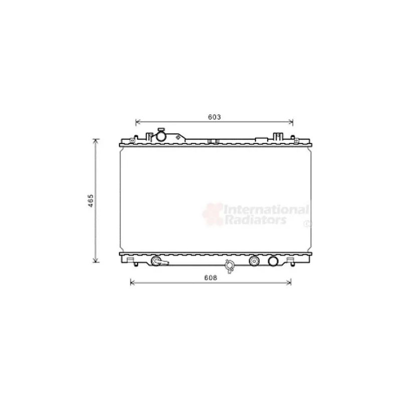 Radiateur, refroidissement du moteur VAN WEZEL 53002666