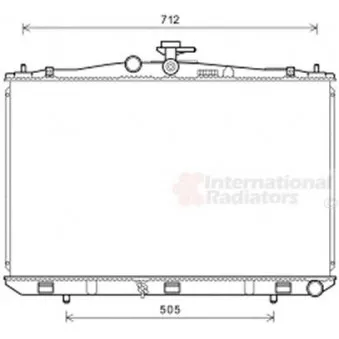 Radiateur, refroidissement du moteur VAN WEZEL 53002670