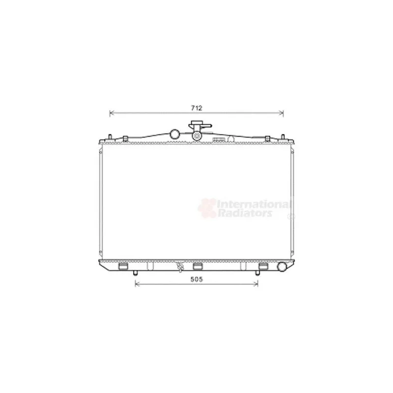 Radiateur, refroidissement du moteur VAN WEZEL 53002670