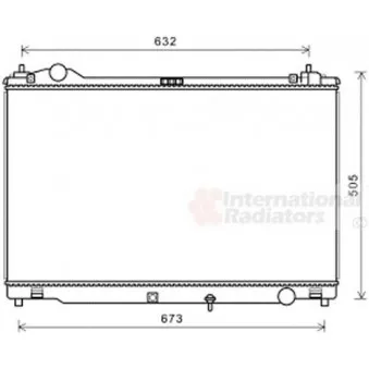 Radiateur, refroidissement du moteur VAN WEZEL 53002694