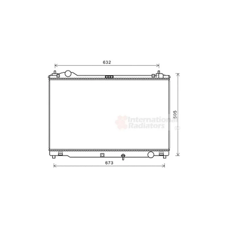Radiateur, refroidissement du moteur VAN WEZEL 53002694