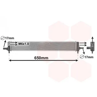 Radiateur, refroidissement du moteur VAN WEZEL 53002713