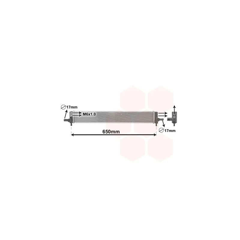Radiateur, refroidissement du moteur VAN WEZEL 53002713