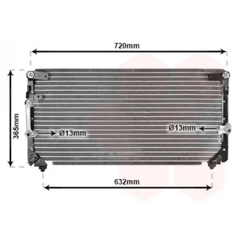 Condenseur, climatisation VAN WEZEL 53005006