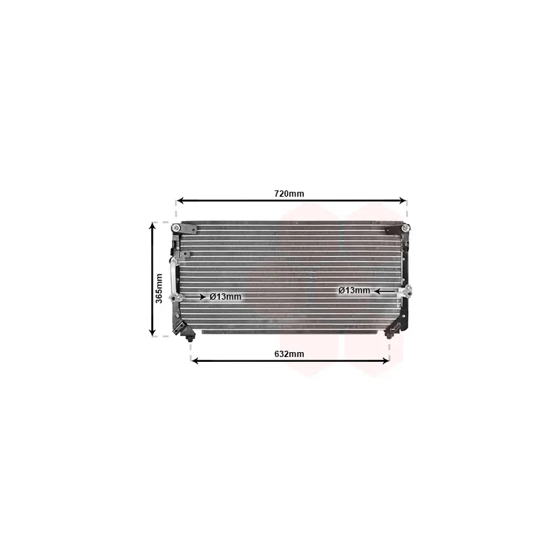 Condenseur, climatisation VAN WEZEL 53005006