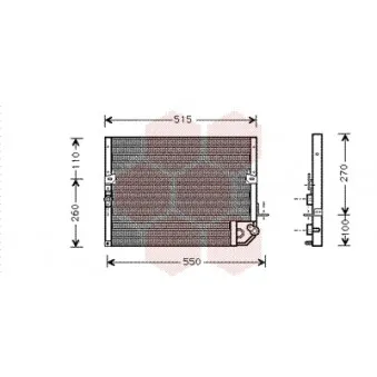 Condenseur, climatisation VAN WEZEL 53005118