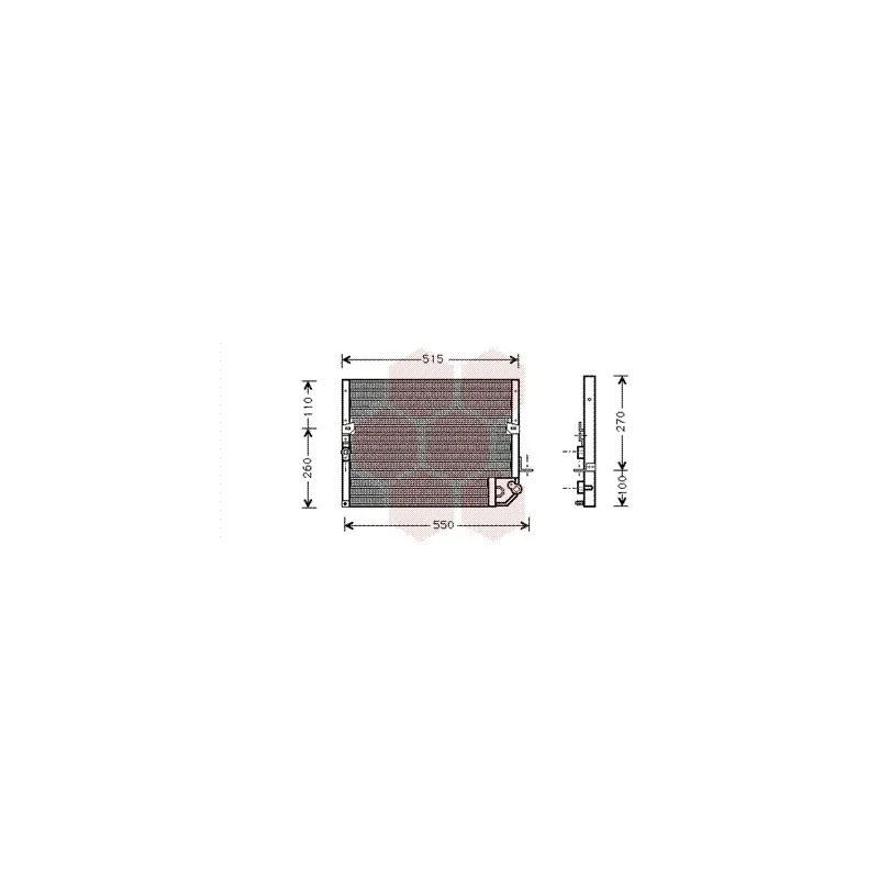 Condenseur, climatisation VAN WEZEL 53005118