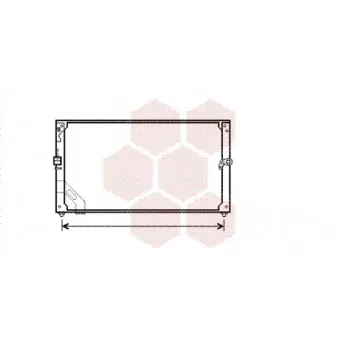 Condenseur, climatisation VAN WEZEL 53005166