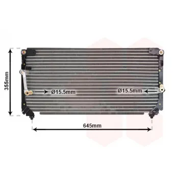 Condenseur, climatisation VAN WEZEL 53005225