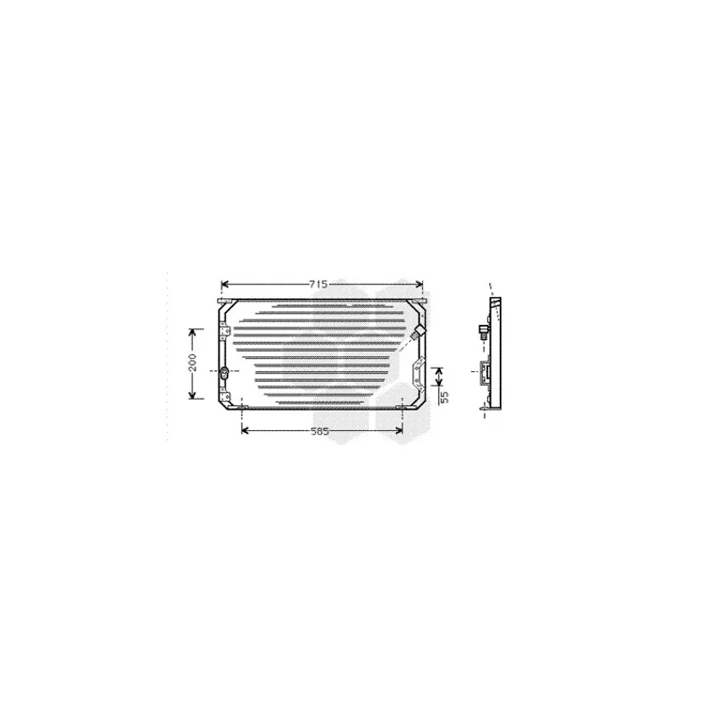 Condenseur, climatisation VAN WEZEL 53005246