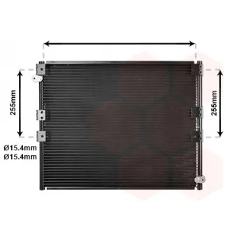 Condenseur, climatisation VAN WEZEL 53005278