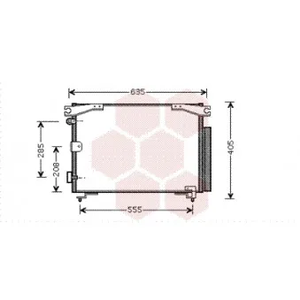 Condenseur, climatisation VAN WEZEL 53005280