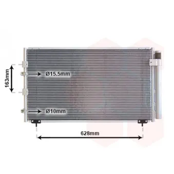 Condenseur, climatisation VAN WEZEL 53005288