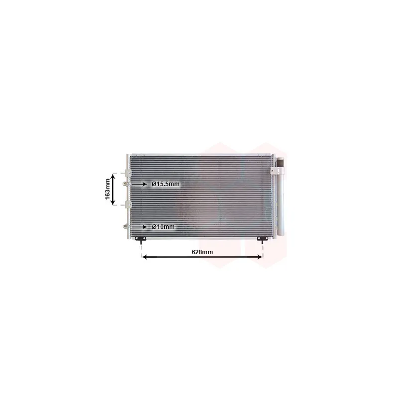 Condenseur, climatisation VAN WEZEL 53005288