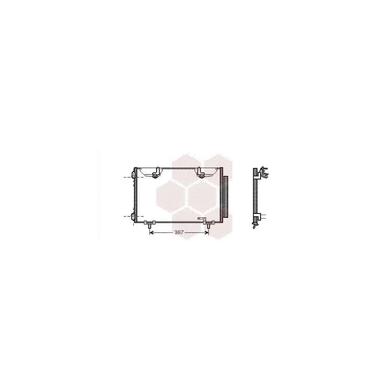 Condenseur, climatisation VAN WEZEL 53005327