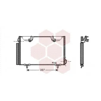 Condenseur, climatisation VAN WEZEL 53005328
