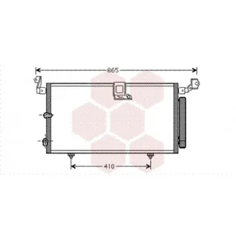 Condenseur, climatisation VAN WEZEL 53005384