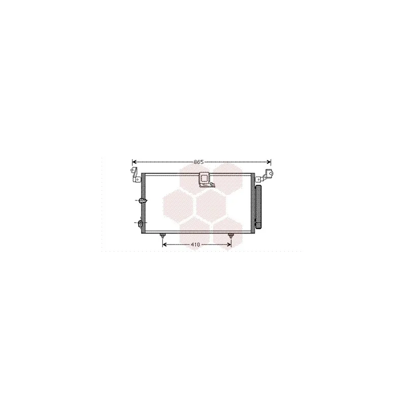 Condenseur, climatisation VAN WEZEL 53005384