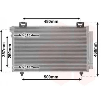 Condenseur, climatisation VAN WEZEL 53005392