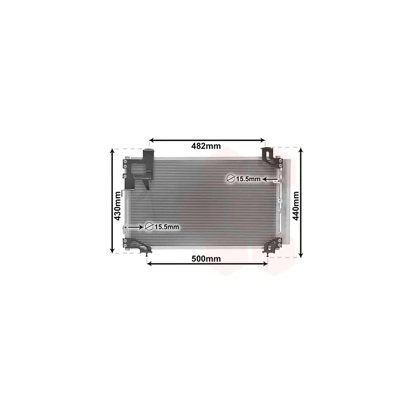 Condenseur, climatisation VAN WEZEL 53005394
