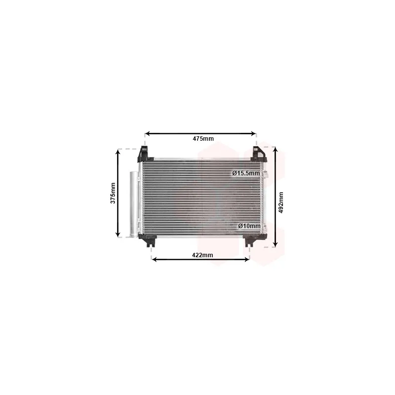 Condenseur, climatisation VAN WEZEL 53005413