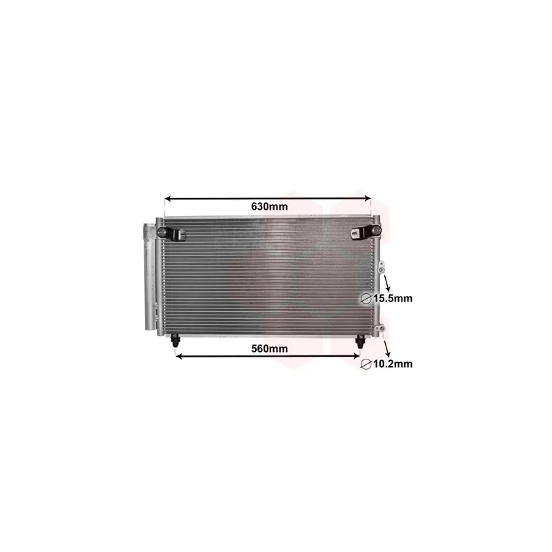 Condenseur, climatisation VAN WEZEL 53005558