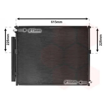 Condenseur, climatisation VAN WEZEL 53005569
