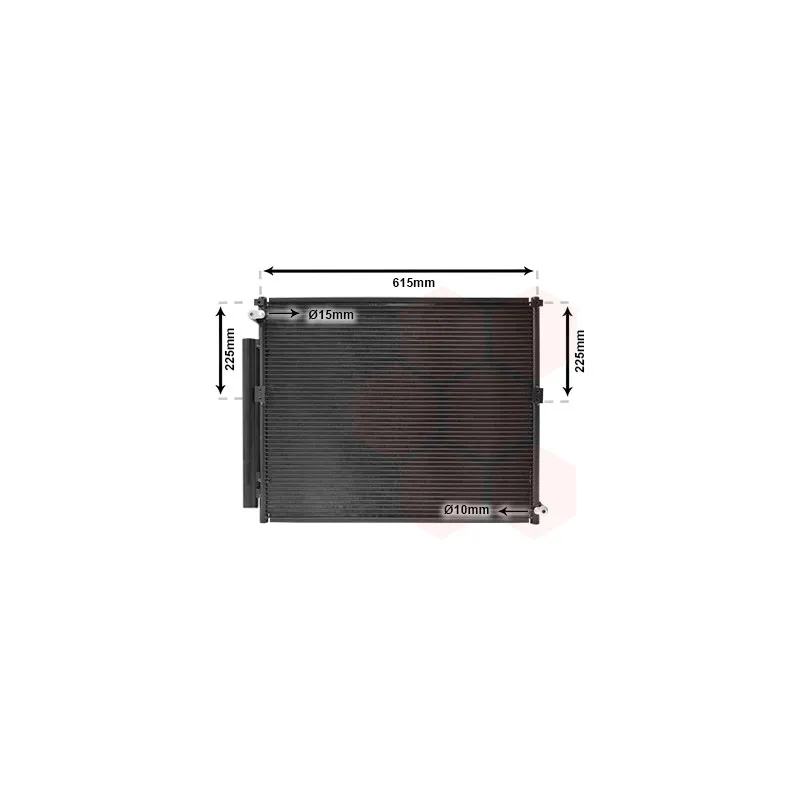 Condenseur, climatisation VAN WEZEL 53005569