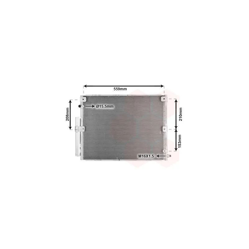 Condenseur, climatisation VAN WEZEL 53005617