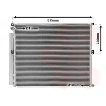 Condenseur, climatisation VAN WEZEL 53005640