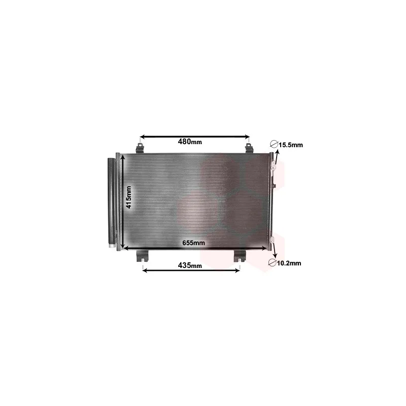 Condenseur, climatisation VAN WEZEL 53005646